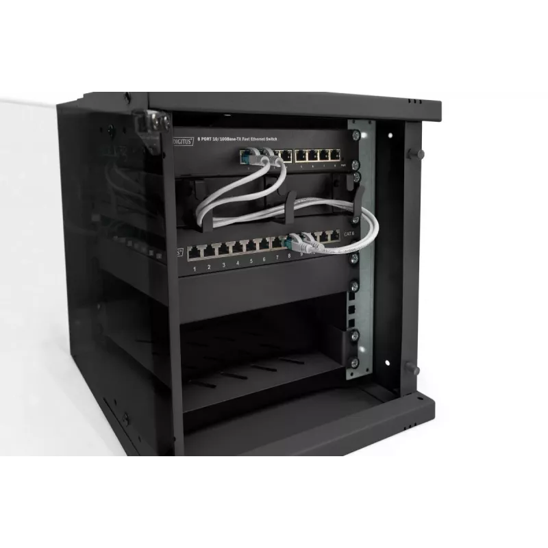 DIGITUS 10IN 6U carcasa de pared - SOHO PRO 325 x 315 x 300 mm negro