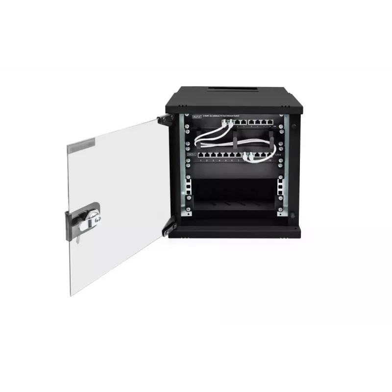 DIGITUS 10IN 6U carcasa de pared - SOHO PRO 325 x 315 x 300 mm negro