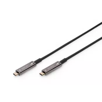 Cable de fibra óptica híbrida AOC DIGITUS USB Type-C a USB Type-C 4K@60Hz USB 3.1 Gen 1, 20 m
