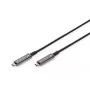 Cable de fibra óptica híbrida AOC DIGITUS USB Type-C a USB Type-C 4K@60Hz USB 3.1 Gen 1, 20 m