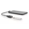 Cable adaptador DIGITUS USB 2.0, OTG, Type Micro B - A M/H, 15 cm, conforme a USB 2.0, en ángulo recto, negro