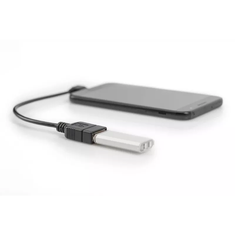 Cable adaptador DIGITUS USB 2.0, OTG, Type Micro B - A M/H, 15 cm, conforme a USB 2.0, en ángulo recto, negro