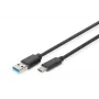 Cable de conexión DIGITUS USB Type-C, Type C a A M/M, 1m SuperSpeed negro