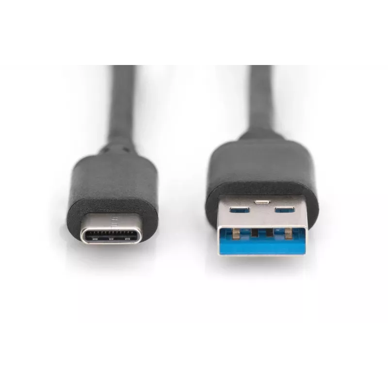 Cable de conexión DIGITUS USB Type-C, Type C a A M/M, 1m SuperSpeed negro