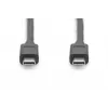 Cable de conexión DIGITUS USB Type-C, type C to C M/M, 1m Gen2 negro (AK-300139-010-S)