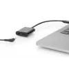 Cable divisor DIGITUS USB Type-C, tipo C – 3,5 mm + tipo C M/H/H, 20 cm negro