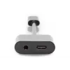 Cable divisor DIGITUS USB Type-C, tipo C – 3,5 mm + tipo C M/H/H, 20 cm negro