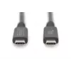 Cable de conexión DIGITUS USB 4.0 Type-C a Type-C resolución máx. 8K 30Hz PD3.0 40Gbit/s 1m