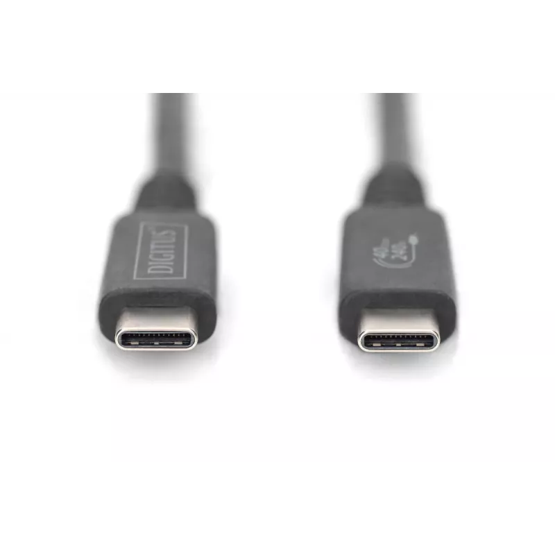 Cable de conexión DIGITUS USB 4.0 Type-C a Type-C resolución máx. 8K 30Hz PD3.0 40Gbit/s 1m