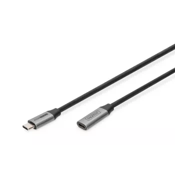 Cable alargador DIGITUS USB-C/M a USB-C/H PD60W Gen1 USB3.0 1m 4K@60Hz