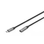 Cable alargador DIGITUS USB-C/M a USB-C/H PD60W Gen1 USB3.0 1m 4K@60Hz