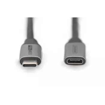 Cable alargador DIGITUS USB-C/M a USB-C/H PD60W Gen1 USB3.0 1m 4K@60Hz