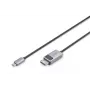 Cable adaptador DIGITUS USB Type C a DP 8K@30Hz, HBR3, carcasa de aluminio, negro, 2m