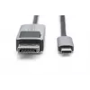 Cable adaptador DIGITUS USB Type C a DP 8K@30Hz, HBR3, carcasa de aluminio, negro, 2m