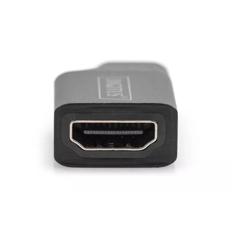 Adaptador Digitus 4K USB USB-C a HDMI-A negro aluminio