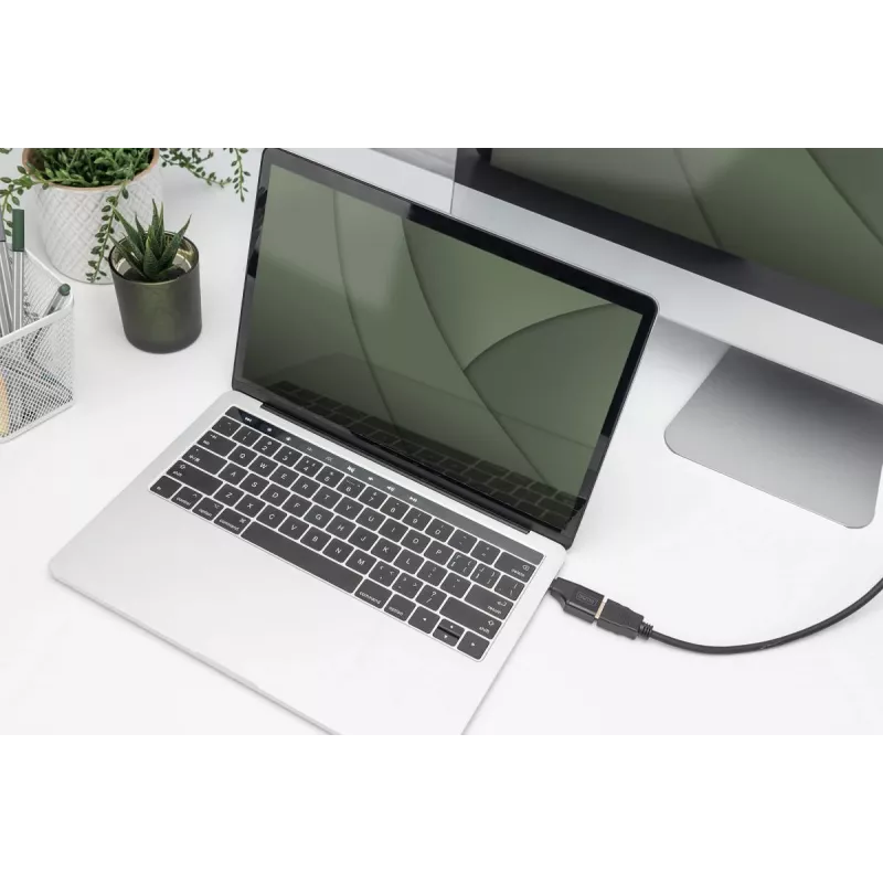 Adaptador Digitus 4K USB USB-C a HDMI-A negro aluminio