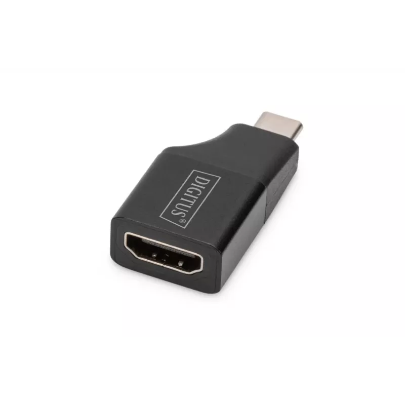 Adaptador Digitus 4K USB USB-C a HDMI-A negro aluminio