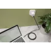 Cable de conexión DIGITUS USB 4. tipo C a tipo C. Carcasa de aluminio trenza PP 4K@60Hz. PD3.0. 20Gbit/s. 3m. negro