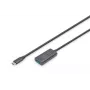 DIGITUS Cable alargador USB-C activo – 5G USB 3.2 Gen1 USB-C – USB-A (M/H) – 5 m