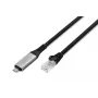 DIGITUS Cable USB-C 3.2 Gen1 - RJ45 Ethernet - CAT6a S/FTP negro - 3 m