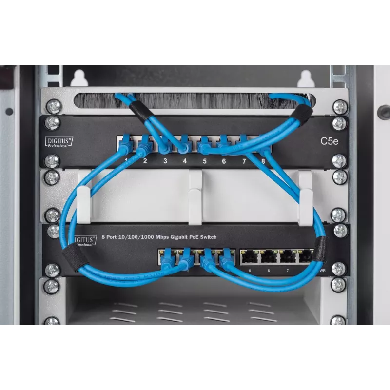 DIGITUS Switch Gigabit PoE 8 puertos 10