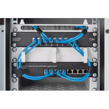 DIGITUS Switch Gigabit Ethernet 8 puertos 10 inch 8x10/100/1000Mbps RJ45