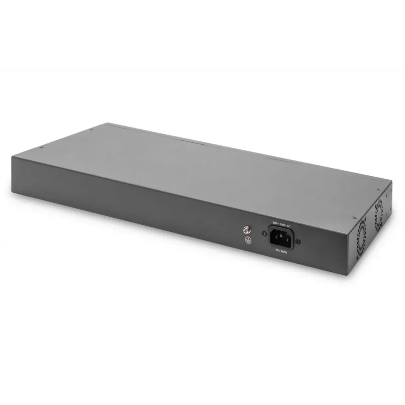 DIGITUS Switch Gigabit Ethernet L2 gestionado 24 puertos + 2 puertos combo y 2 puertos uplink SFP