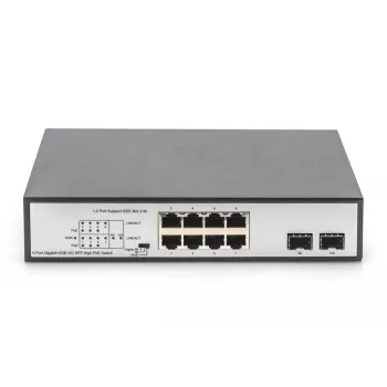 Switch no gestionado Digitus DN-95140 8 puertos Gigabit PoE