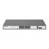 DIGITUS Switch Fast Ethernet PoE 16 puertos PoE + 2 Combo. 250 W de presupuesto PoE