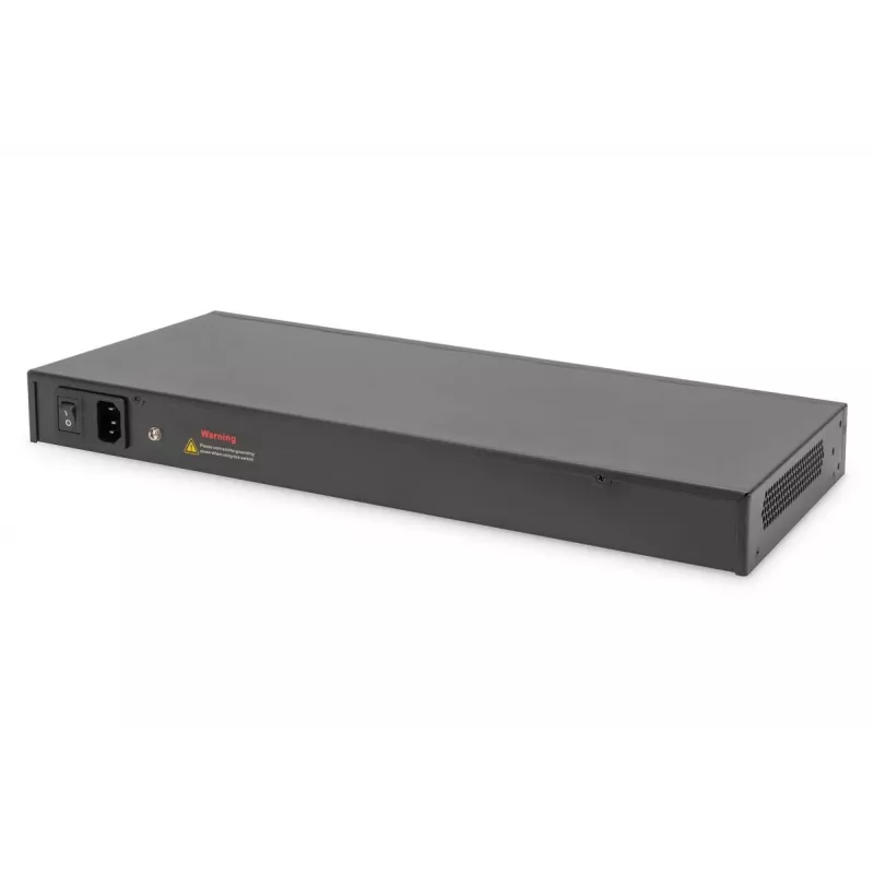 DIGITUS Switch Gigabit Ethernet con inyector PoE 24 puertos L2 gestionado 2 SFP Uplink
