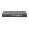 DIGITUS Switch PoE no gestionado - 24 puertos Gigabit + 2 puertos Gigabit SFP