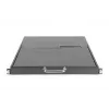 Consola modular DIGITUS HD LCD TFT con KVM de 1 puerto, RAL 9005 negro - teclado GE