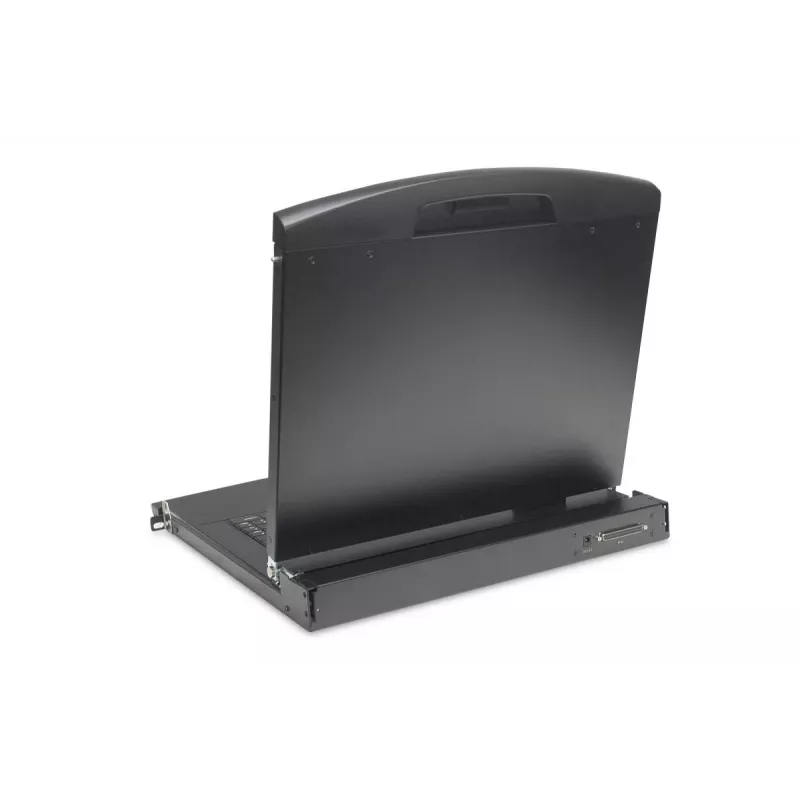 Consola KVM LCD Full HD modular DIGITUS DS-72221-2GE de 19 pulgadas (48,3 cm), KVM VGA de 8 puertos, touchpad, teclado alemán