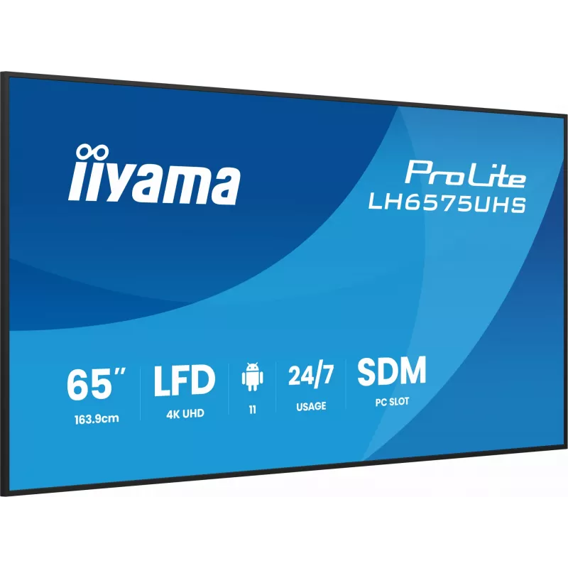 iiyama LH6575UHS-B2AG Pantalla digital Signage 163,8 cm (64,5