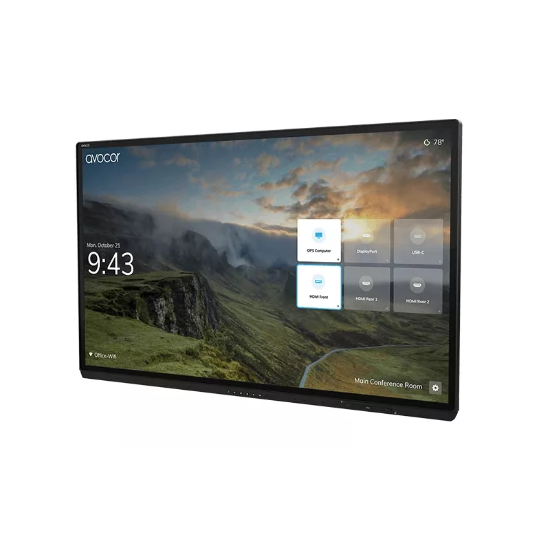 AVOCOR Avg-7560 75 inch 4k Glass LED pantalla interactiva