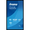 iiyama T6529AS-B1AG Pantalla digital diseño kiosco 163,8 cm (64,5 inch) LED Wi-Fi 420 cd/m² 4K Ultra HD negra pantalla táctil procesador integrado Android 24/7