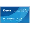 iiyama LH6581UHSG-1AG Pantalla de señalización digital plano 163,8 cm (64,5 inch) Wi-Fi 500 cd/m² 4K Ultra HD blanco procesador integrado Android 24/7