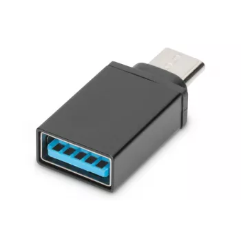 DIGITUS Adaptador USB Type-C, Type-C a A SuperSpeed, negro
