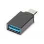 DIGITUS Adaptador USB Type-C, Type-C a A SuperSpeed, negro