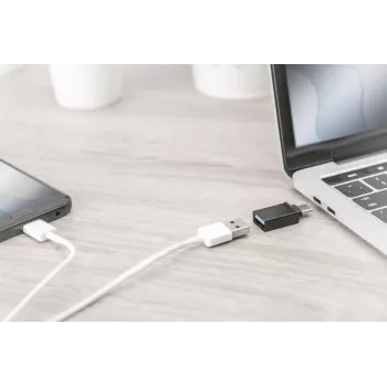DIGITUS Adaptador USB Type-C, Type-C a A SuperSpeed, negro