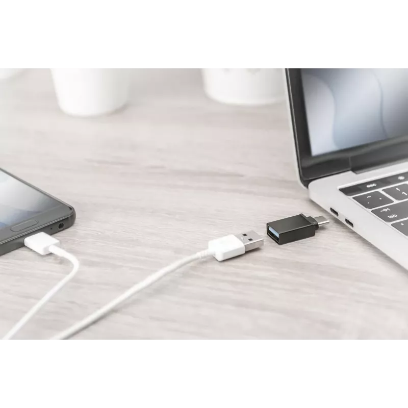 DIGITUS Adaptador USB Type-C, Type-C a A SuperSpeed, negro
