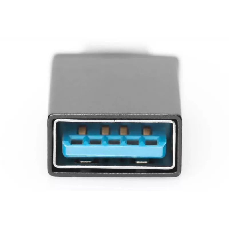 DIGITUS Adaptador USB Type-C, Type-C a A SuperSpeed, negro