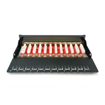 Patch Panel Digitus sobremesa CAT 6A clase EA apantallado negro