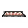 DIGITUS Patch Panel CAT6A, apantallado, 12 puertos, 1/2U, montaje en rack de 10