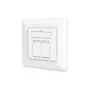 DIGITUS Toma de red CAT6A clase EA, apantallada 2x RJ45, LSA, blanco puro, empotrar, 8 direcciones