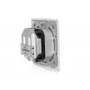 DIGITUS Toma de red CAT6A clase EA, apantallada 2x RJ45, LSA, blanco puro, empotrar, 8 direcciones