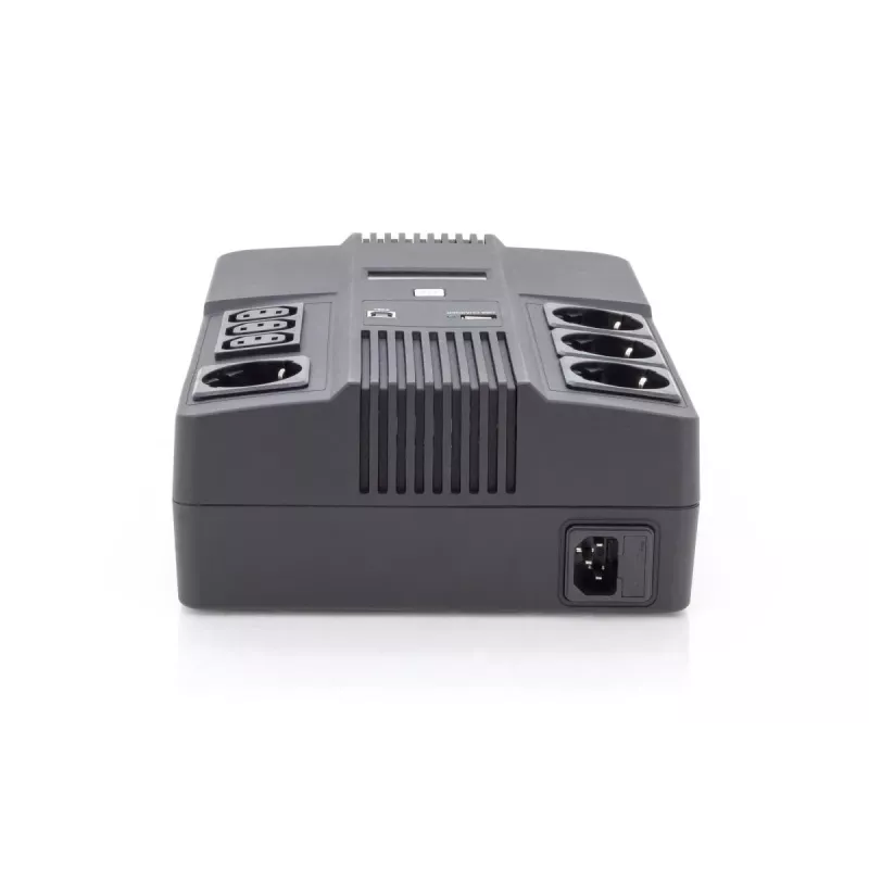 DIGITUS ALLINONE SAI 800VA/480W LED 12V 9AH 4XCEE 7/7 3XIEC C13 USB RJ45