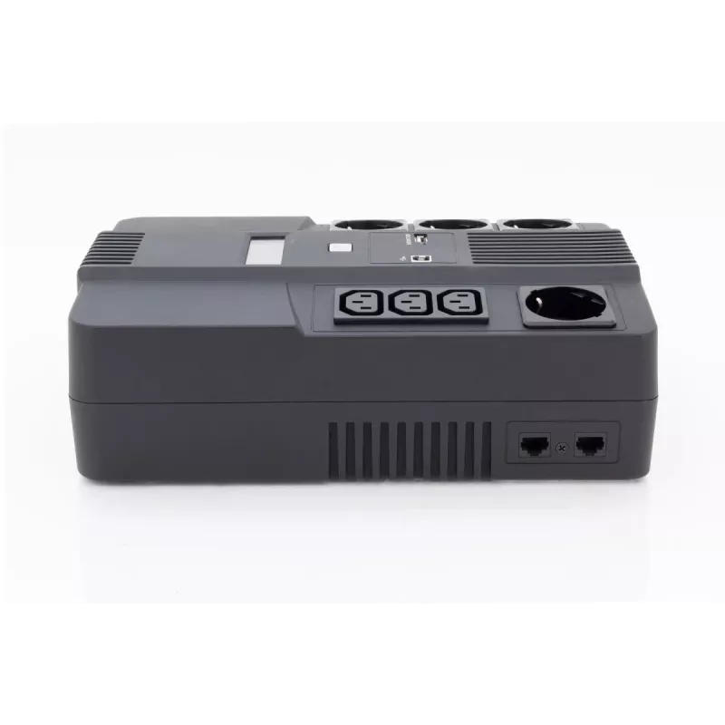 DIGITUS ALLINONE SAI 800VA/480W LED 12V 9AH 4XCEE 7/7 3XIEC C13 USB RJ45