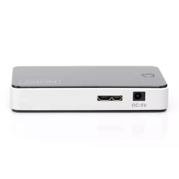 DIGITUS Hub USB 4 puertos USB 3.0 externo negro acabado brillo