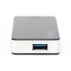 DIGITUS Hub USB 4 puertos USB 3.0 externo negro acabado brillo